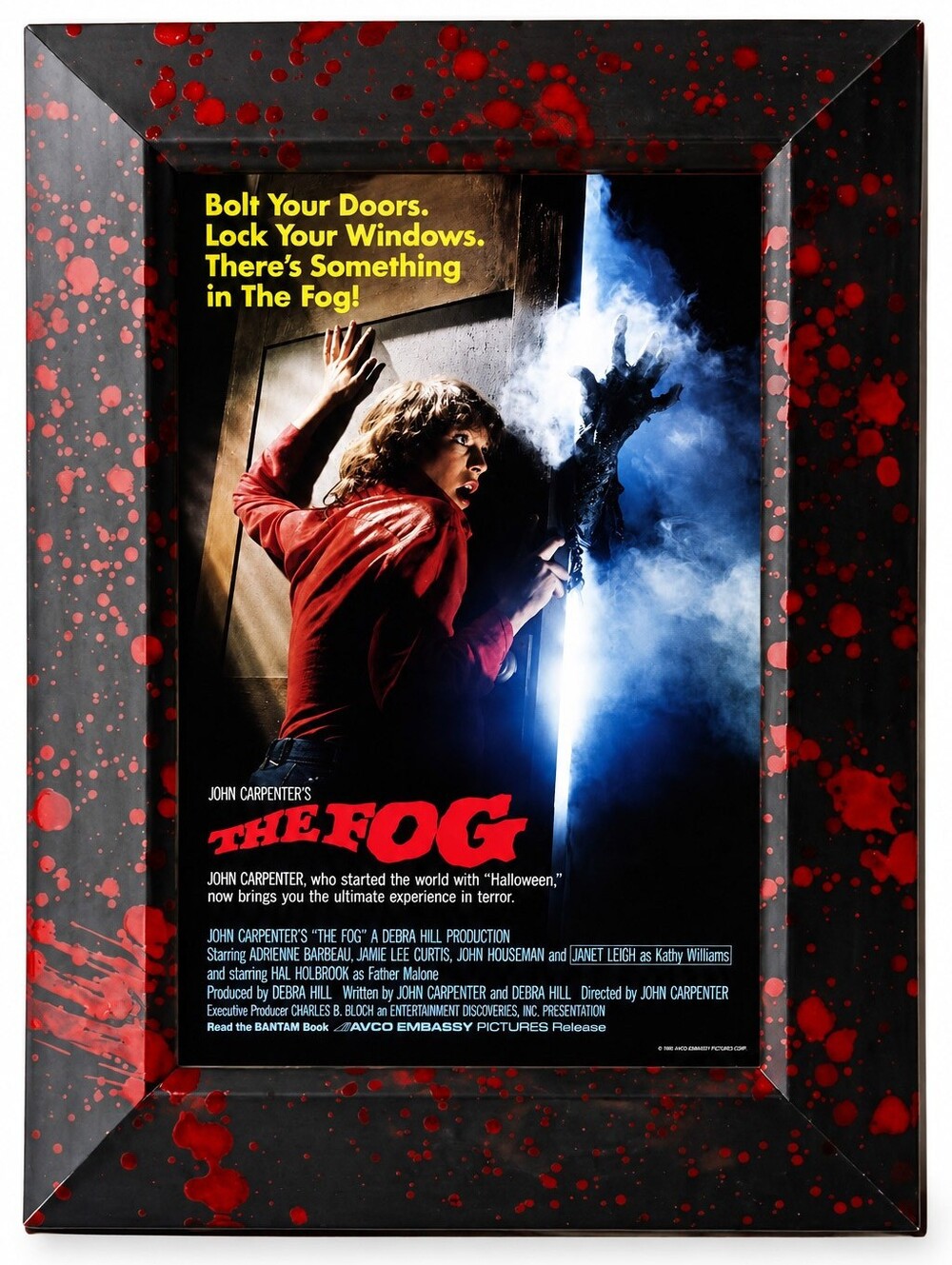 Vintage Horror Bloody The Fog Cut Classic Halloween Retro 80s Framed Art Print